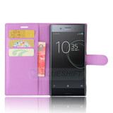 Sony Xperia XZ Premium      PU Wallet Case    [Purple]