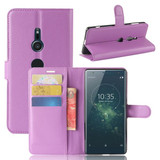 Sony Xperia XZ2      PU Wallet Case    [Purple]