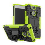 Sony Xperia Xa2      Heavy Duty Case    [Green]