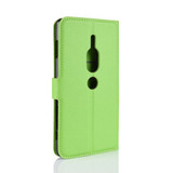 Sony Xperia XZ2 Premium      PU Wallet Case    [Green]
