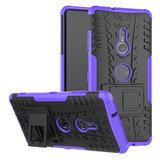 Sony Xperia XZ3      Heavy Duty Case    [Purple]