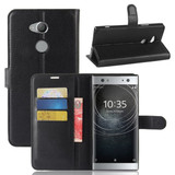 Sony Xperia Xa2 Ultra      PU Wallet Case    [Black]