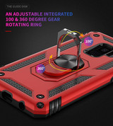 Samsung Galaxy S9      Military Armour Case    Red