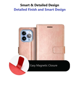 Noble Diary Wallet Case - Galaxy A35 [Rose Gold]
