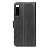 Sony Xperia 10 V      Pu Wallet Case    [Black]