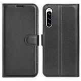 Sony Xperia 10 V      Pu Wallet Case    [Black]
