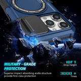 Apple iPhone 14 Pro Magsafe Sliding Cover Case Navy