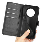 Oppo Reno 12F 5G      Pu Wallet Case    [Black]