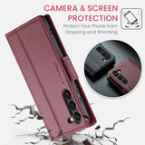 Samsung Galaxy S24      Pu Wallet Case    [Maroon]