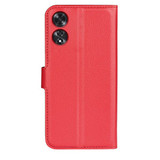 Oppo A60 4G      Pu Wallet Case    [Red]