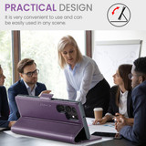 Samsung Galaxy S22 Ultra      Pu Wallet Case    [Purple]