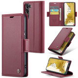 Samsung Galaxy S22+      Pu Wallet Case    [Maroon]