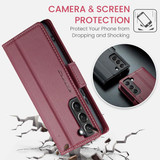 Samsung Galaxy S22+      Pu Wallet Case    [Maroon]