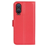 Oneplus Nord Ce4 Lite      Pu Wallet Case    [Red]