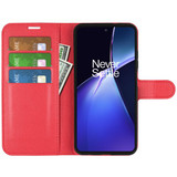 Oneplus Nord Ce4 Lite      Pu Wallet Case    [Red]