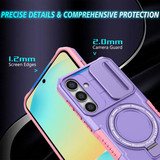 Samsung Galaxy S24 Fe      Magsafe Sliding Cover Case    [Purple]