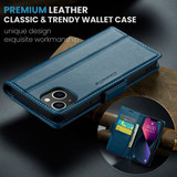 Apple Iphone 14      Pu Wallet Case    [Navy]