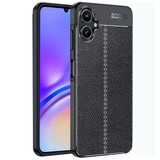 Samsung Galaxy A06 4G      Leather Texture Case    [Black]