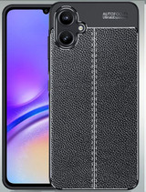Samsung Galaxy A06 4G      Leather Texture Case    [Black]