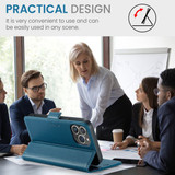 Apple Iphone 14 Pro      Pu Wallet Case    [Navy]