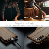 Samsung Galaxy S23      Pu Wallet Case    [Brown]
