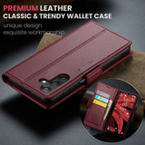 Samsung Galaxy A25 5G      Pu Wallet Case    [Maroon]