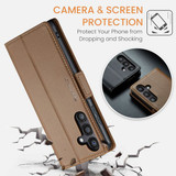 Samsung Galaxy S24 Fe      Pu Wallet Case    [Brown]