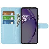 Oppo A60 5G      Pu Wallet Case    [Lightblue]