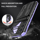 Samsung Galaxy S24 Fe  Kickstand Heavy Duty Case [Purple]