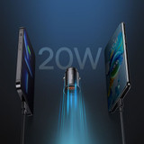 Baseus Circular Metal A+C 30W PPS Car Charger [Black]