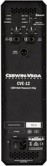 Cerwin Vega CVE Series 12" Powered 2-Way Full Range Speaker - CVE12