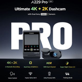 Viofo Dashcam A229 Pro 4K Front & 2K Rear with 5GHz WiFi + GPS - A229PRO