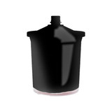 Hanspray HPS UV Paint System - 600ml Liners & Hard Cup with Locking Lid, 125 Micron, 50/Box (HPS-600ML)