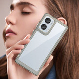 Moto Edge 50 Fusion Soft Gel Bumper Case [Clear Grey]
