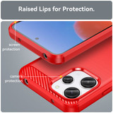 Xiaomi Redmi 12 5G      Carbon Fibre Case    [Red]