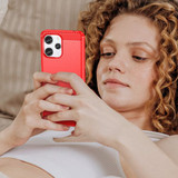 Xiaomi Redmi 12 5G      Carbon Fibre Case    [Red]