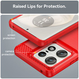 Moto Edge 50 Pro      Carbon Fibre Case    [Red]
