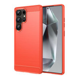 Galaxy S25 Ultra      Carbon Fibre Case    [Red]