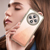 Oppo Reno 12F 5G      Soft Gel Bumper Case    [Clear Grey]