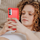 Galaxy A16 5G      Carbon Fibre Case    [Red]