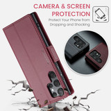 Galaxy S25 Ultra      Pu Wallet Case    [Maroon]