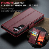 Galaxy S25      Pu Wallet Case    [Maroon]