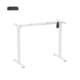 BRATECK Eco Ergonomic Electric Sit-Stand Desk, 1200x600mm, 40kg Capacity, 3 Memory Settings, White - S11-22RE-W