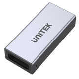 UNITEK USB-C Extension Adapter - Type-C Female to Female, 8K@60Hz, 40Gbps, 240W, Aluminium Alloy, Space Grey