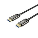 UNITEK 15M 8K HDMI 2.1 Fiber Optic Cable - 48Gbps, 8K@60Hz & 4K@120Hz/144Hz, Gold-Plated, Slim & Flexible, Black