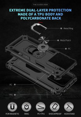 Xiaomi Redmi Note 13 Pro 5G Military Armour Ring Case Black