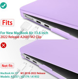 Macbook Air 13" (M4, 2025) A3240 Matte Hard Case [Purple]