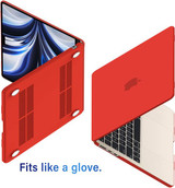 Macbook Air 13" (M4, 2025) A3240 Matte Hard Case [Red]