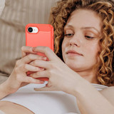 Apple iPhone 16E Carbon Fibre Case [Red]