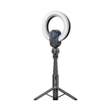 PROMATE 2K 5MP UHD Webcam with Built-in Microphone, Ring Light & Detachable Tripod. Noise Reduction Mic, 5.5" Ring Light, 90 Degree Wide Angle Lens, Perfect for Vlogging & Live Streaming.